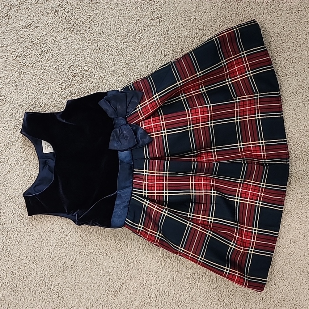 Toddler Girls Plaid Knit To Woven Dress - Spruceshad - The Children's Place - 4t